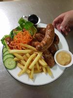 Pork and Fennel Sausages - Moos Restaurant Grafton NSW